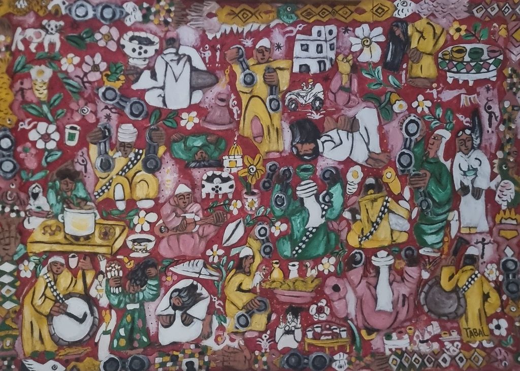 Mohamed TABAL (1959) Untitled 110*80cm