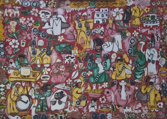 Mohamed TABAL (1959) Untitled 110*80cm